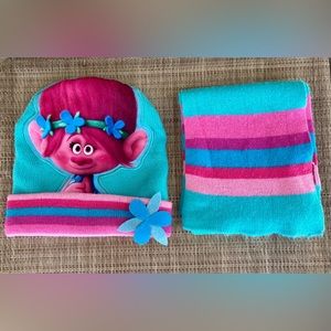 Trolls Knit Hat and Scarf